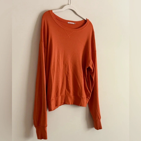 Michael Stars Bobbi Sweatshirt - Orange OS - Picture 2 of 8